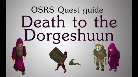 After defeating Sigmund in battle, the player will smash. . Osrs death to the dorgeshuun